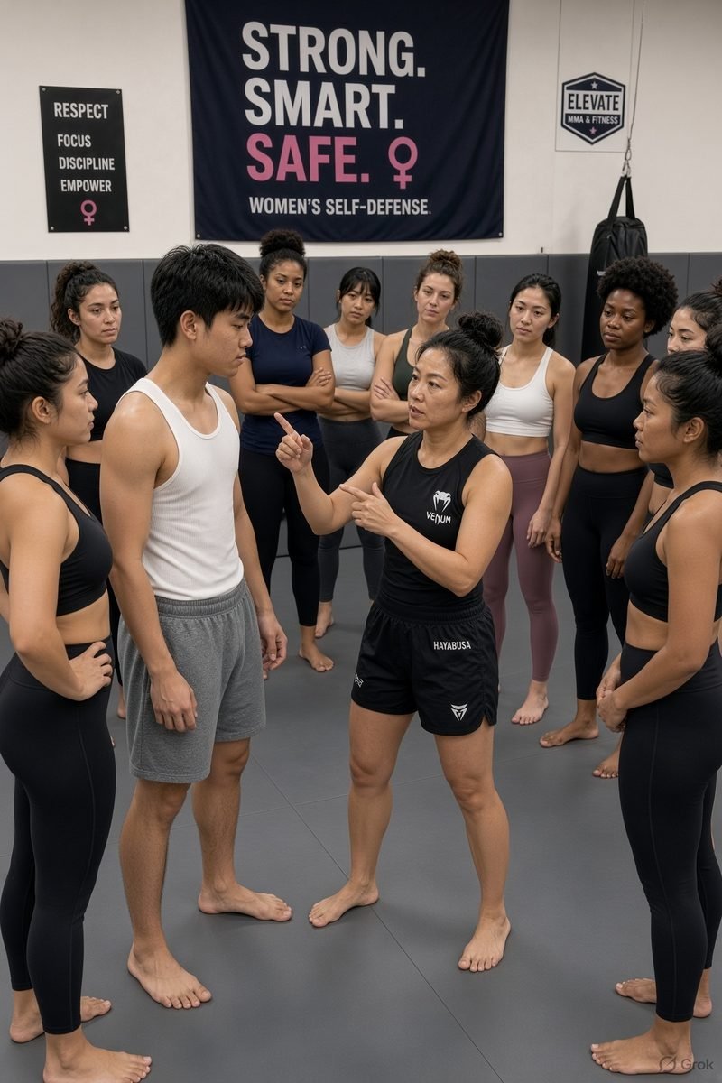 Women of the circle watching a mentor teach