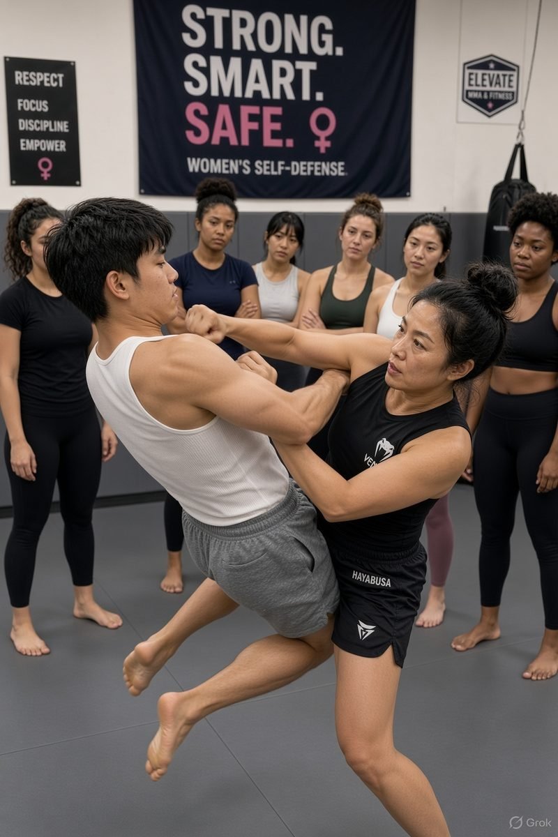 A mentor controlling a Guard in a clinch drill